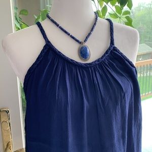 Gap Dark Royal Blue Tank Tap Sz XL